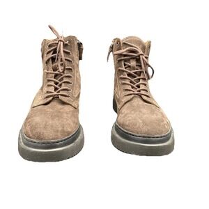 Aquatalia Dante Waterproof Mens Brown Suede Casual Dress Boots. Size 11